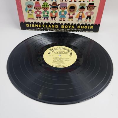 1965 WALT DISNEY ITS A SMALL WORLD - 18 FOLKS SONGS LP ALBUM