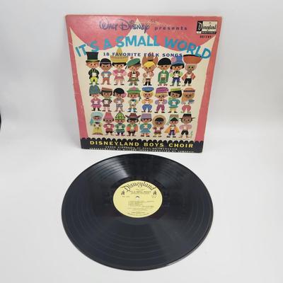 1965 WALT DISNEY ITS A SMALL WORLD - 18 FOLKS SONGS LP ALBUM