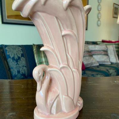 McCoy Art Nouveau Swan Vase