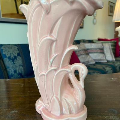 McCoy Art Nouveau Swan Vase