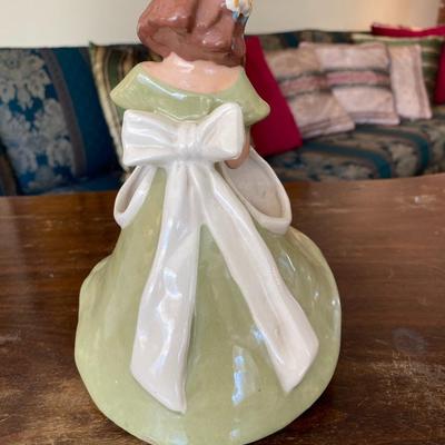 Jessie Grimes Porcelain Figurine Girl in Green Dress