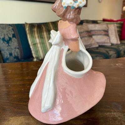Jessie Grimes Porcelain Figurine Girl in Pink Dress