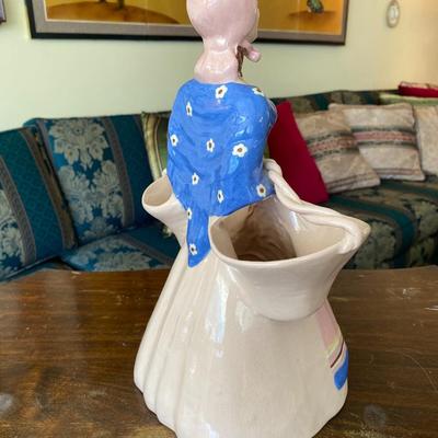 Kim Ward Hollywood Porcelain Figurine Peasant Woman w Baskets