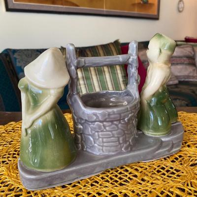 Shawnee Porcelain Figurine Dutch Boy and Girl at Wishing Well