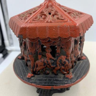 Antique carousel bank