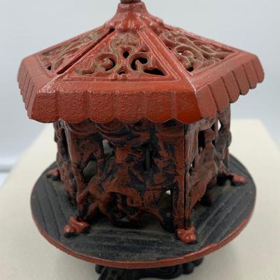 Antique carousel bank