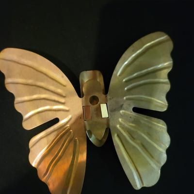 Metal Butterfly and Leaves Wall Decor (BS-DW)