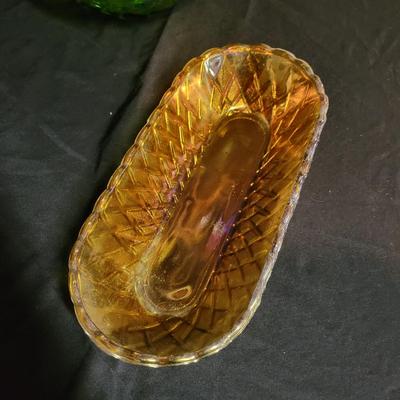 Trio of Carnival Glass Bowls (BS-DW)