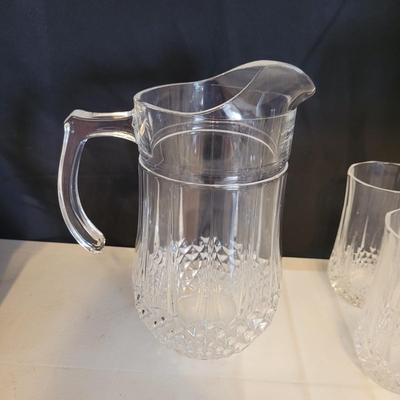 Glass Pitcher with Matching Glasses (LR-CE)