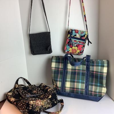 Lot 985 Ladies Casual L L Bean and Vera Bradley Handbags / Tote