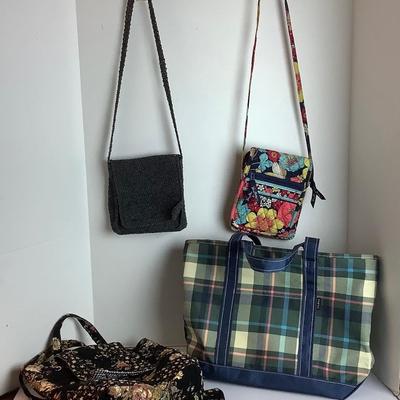 Lot 985 Ladies Casual L L Bean and Vera Bradley Handbags / Tote