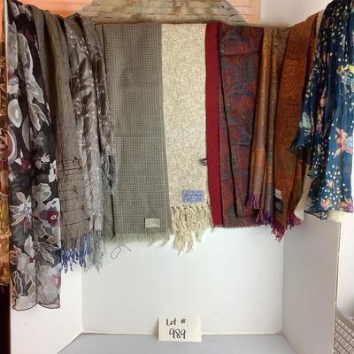 Lot 989 Lot of Beautiful Ladies Scarves