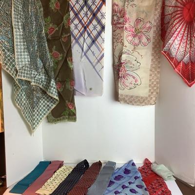 Lot 992. Vintage Ladies Silk Scarves & Ties