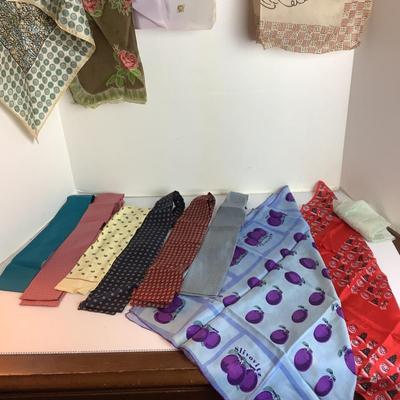 Lot 992. Vintage Ladies Silk Scarves & Ties