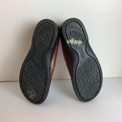 Lot 1055 Birkenstock Footprints Brown Leather Loafer ( size 38 )