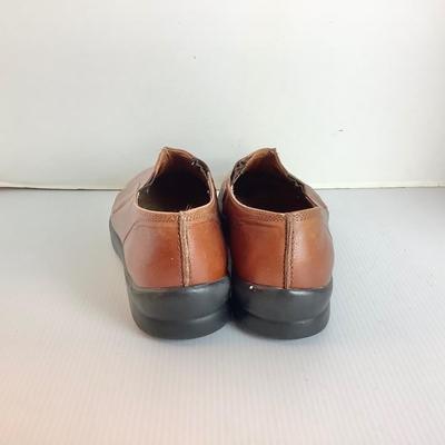 Lot 1055 Birkenstock Footprints Brown Leather Loafer ( size 38 )
