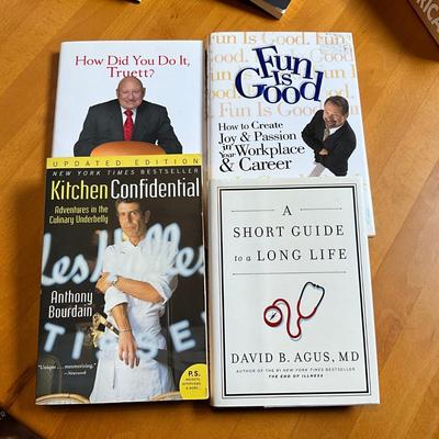 615 Restaurant Books A. Bourdain, Truett, Workplace, and Short guide to long life