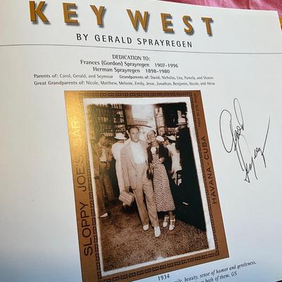 618 Signed Key West Book and Awful Arthur's Key West Shirts