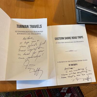 619 Lot of Two SIGNED Books on Tubman Travels and Eastern Shore Road Trips