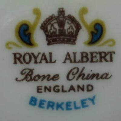 Plate says royal albert bone china