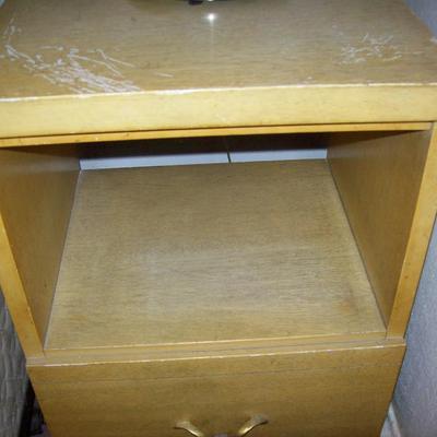 nightstand, side table w drawer solid wood