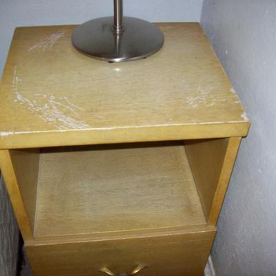 nightstand, side table w drawer solid wood