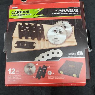 Mibro Carbide 8" Dado Blade Set    New in Box