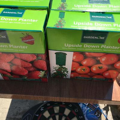 planters, upside down 4, new in boxes