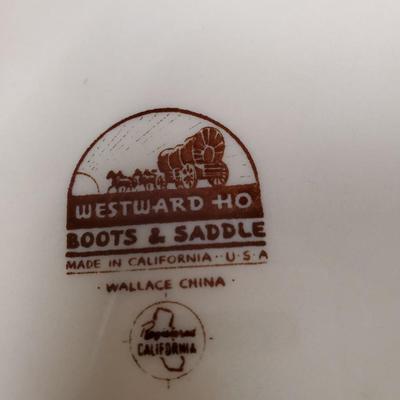 Westward HO Boots and Saddle Dishes