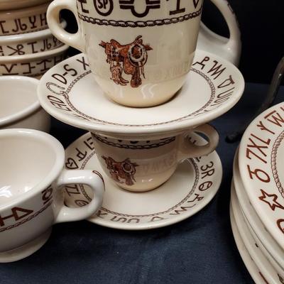 Westward HO Boots and Saddle Dishes