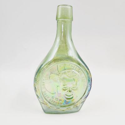 WHEATON DECANTER BILLY GRAHAM IRIDESCENT GREEN