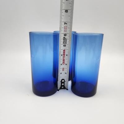 BEAUTIFUL COLBALT BLUE DRINKING GLASSES