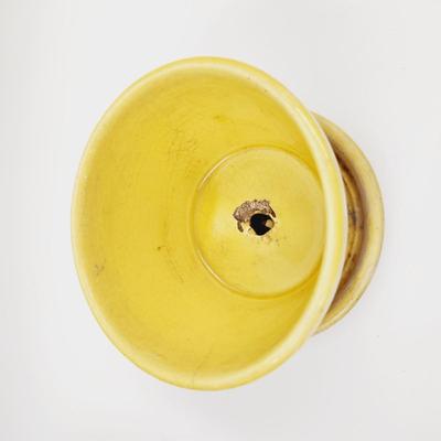 VINTAGE MCCOY YELLOW AZTEX STYLE BAND PLANTER