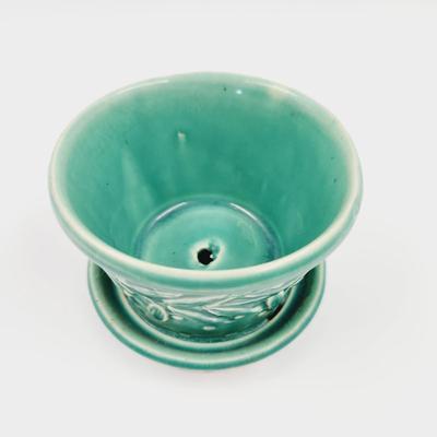 MCCOY HOBNAIL & LEAVES AQUA PLANTER