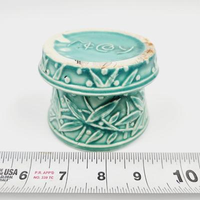 MCCOY HOBNAIL & LEAVES AQUA PLANTER