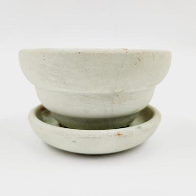 VINTAGE MCCOY MATTE OFF GREEN SMALL PLANTER