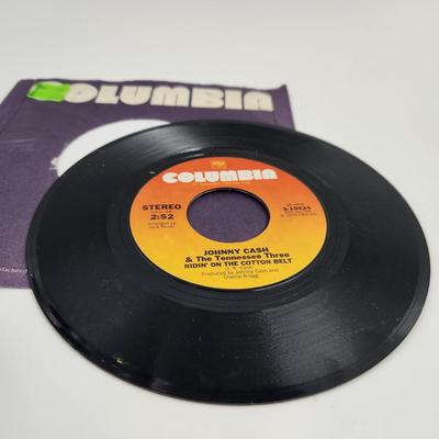 COLUMBIA JOHNNY CASH & THE TENNESSEE THREE ITS ALL OVER 45 RECORD