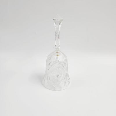 VINTAGE ETCHED CRYSTAL SWAN BELL