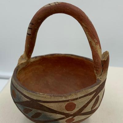Very old Native American double-handled wedding vase.