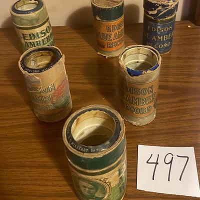 Vintage Phonograph Record Cylinders