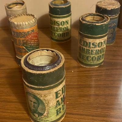 Vintage Phonograph Recird Cylinders