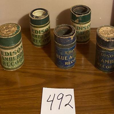 Vintage Phonograph Record Cylinders
