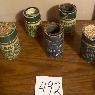 Vintage Phonograph Record Cylinders