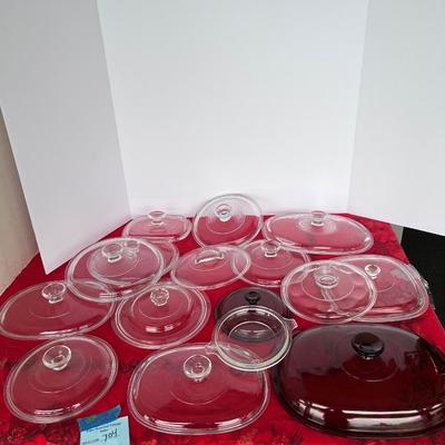 Vintage glass lids