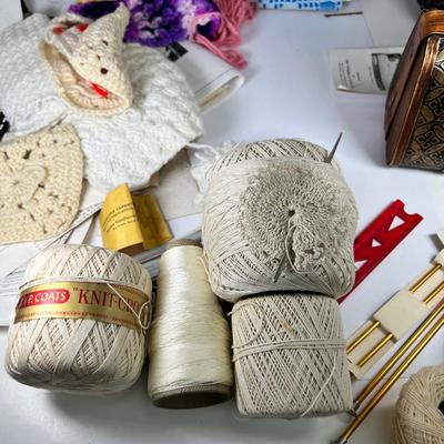 Vintage crochet and knitting lot