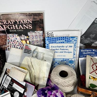 Vintage crochet and knitting lot