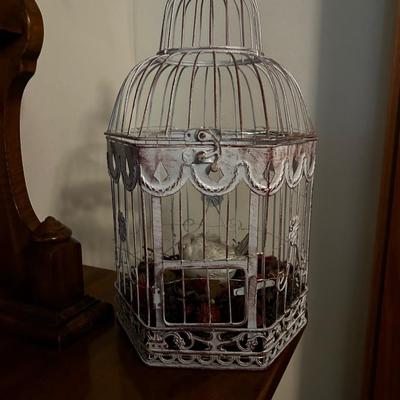 White Decorative Bird Cage