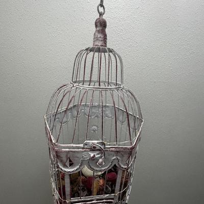White Decorative Bird Cage