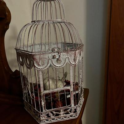 White Decorative Bird Cage