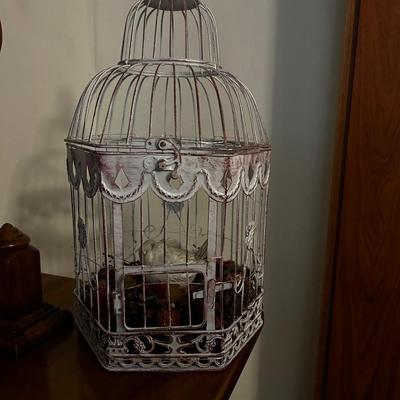 White Decorative Bird Cage
